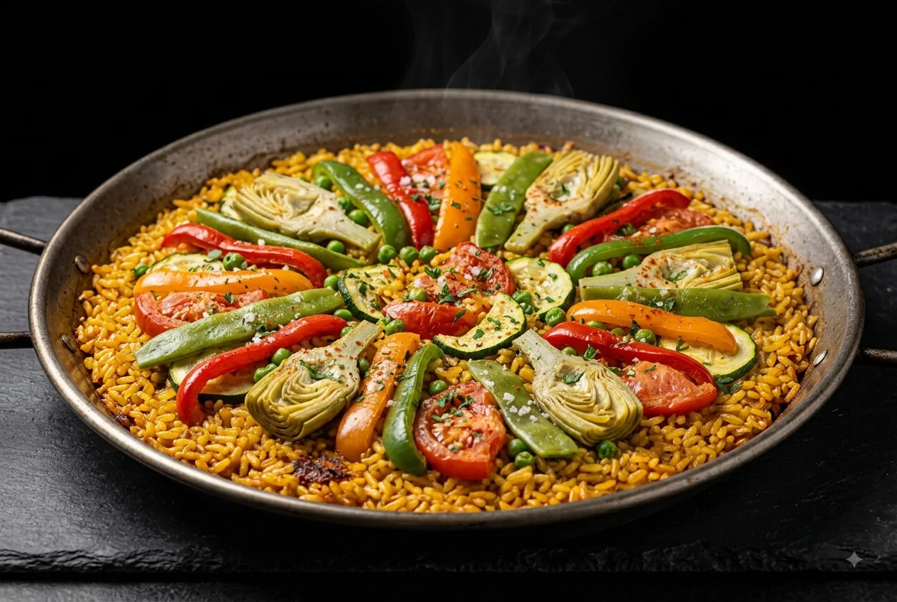 Paella vegetariana