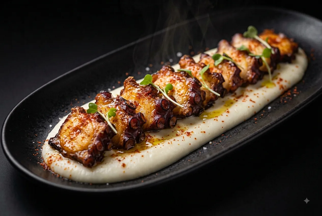 Pulpo crujiente